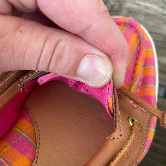 Colorful Plaid Women's Boat Shoes - Picture 9 of 9